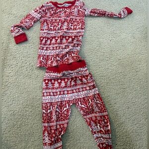 Little Sleepies Red and White Pajamas